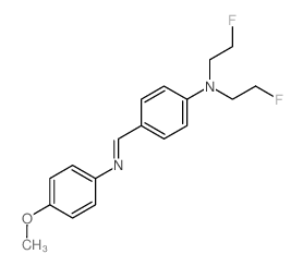 Benzenamine,N,N-bis(2-fluoroethyl)-4-[[(4-methoxyphenyl)imino]methyl]- picture