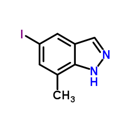 5-Iodo-7-methyl-1H-indazole结构式
