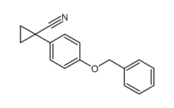 1-(4-Benzyloxy-phenyl)-cyclopropane carbonitrile结构式