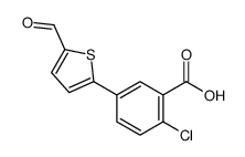 2-chloro-5-(5-formylthiophen-2-yl)benzoic acid结构式