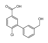 4-chloro-3-[3-(hydroxymethyl)phenyl]benzoic acid结构式