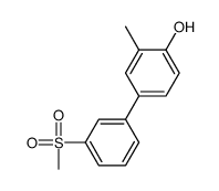 2-methyl-4-(3-methylsulfonylphenyl)phenol结构式