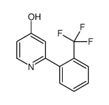 2-[2-(trifluoromethyl)phenyl]-1H-pyridin-4-one结构式