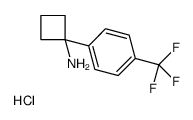 1-[4-(trifluoromethyl)phenyl]cyclobutan-1-amine,hydrochloride Structure