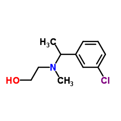 2-{[1-(3-Chlorophenyl)ethyl](methyl)amino}ethanol Structure