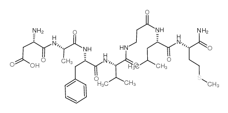 ASP-ALA-PHE-VAL-Β-ALA-LEU-MET-NH2结构式