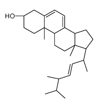 (3S,9S,10S,13R,14R,17R)-17-[(E,2R,5R)-5,6-dimethylhept-3-en-2-yl]-10,13-dimethyl-2,3,4,9,11,12,14,15,16,17-decahydro-1H-cyclopenta[a]phenanthren-3-ol结构式