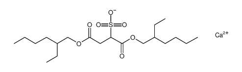 calcium 1,4-bis(2-ethylhexyl) bis(2-sulphosuccinate) structure