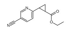 ethyl (2S)-2-(5-cyano-2-pyridyl)cyclopropanecarboxylate Structure