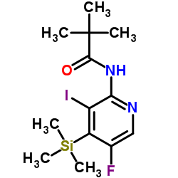 N-[5-Fluoro-3-iodo-4-(trimethylsilyl)-2-pyridinyl]-2,2-dimethylpropanamide Structure