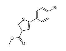 methyl 5-(4-bromophenyl)-2,3-dihydrothiophene-3-carboxylate Structure