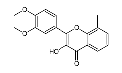 2-(3,4-Dimethoxyphenyl)-3-hydroxy-8-Methyl-4H-chroMen-4-one结构式