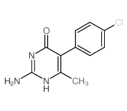 4(3H)-Pyrimidinone,2-amino-5-(4-chlorophenyl)-6-methyl- Structure