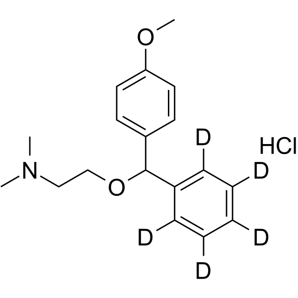 Medrylamine-d5 hydrochloride结构式