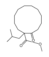 methyl 1-(2-methylpropyl)-2-oxocyclododecane-1-carboxylate结构式