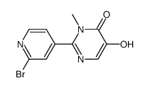 2-(2-bromopyridin-4-yl)-5-hydroxy-3-methylpyrimidin-4(3H)-one Structure