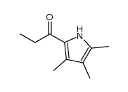 3,4,5-trimethyl-2-propanoylpyrrole结构式