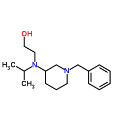 2-[(1-Benzyl-3-piperidinyl)(isopropyl)amino]ethanol结构式