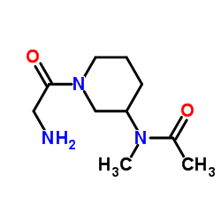 N-(1-Glycyl-3-piperidinyl)-N-methylacetamide结构式