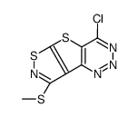 4-chloro-8-methylsulfanyl-[1,2]thiazolo[2,3]thieno[2,4-b]triazine结构式
