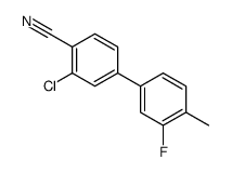 2-chloro-4-(3-fluoro-4-methylphenyl)benzonitrile Structure