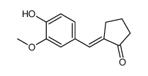 (E)-2-(4-hydroxy-3-Methoxybenzylidene)cyclopentanone Structure