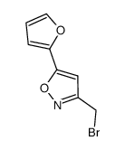 3-Bromomethyl-5-Furan-2-Yl-Isoxazole structure