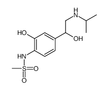 N-[2-hydroxy-4-[1-hydroxy-2-(propan-2-ylamino)ethyl]phenyl]methanesulfonamide结构式