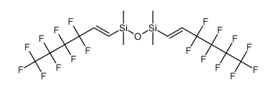 1,1,3,3-tetramethyl-1,3-bis(3,3,4,4,5,5,6,6,6-nonafluorohex-1-en-1-yl)disiloxane结构式