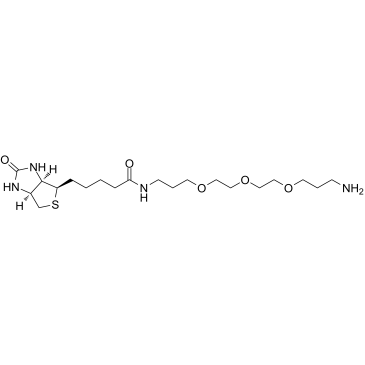 Biotin-PEG3-C3-NH2结构式