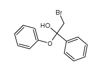 2-bromo-1-phenoxy-1-phenylethanol Structure