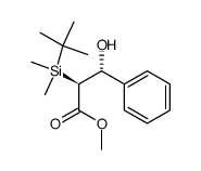 methyl (2R*,3S*)-2-(tert-butyldimethylsilyl)-3-hydroxy-3-phenylpropionate Structure