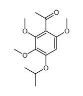 1-(4-isopropoxy-2,3,6-trimethoxyphenyl)ethanone结构式