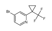 4-溴-2-(1-(三氟甲基)环丙基)吡啶结构式