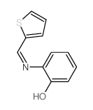 Phenol,2-[(2-thienylmethylene)amino]- Structure