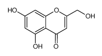 5,7-dihydroxy-2-hydroxymethylchromone结构式