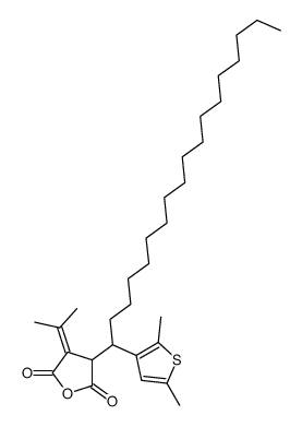 3-[1-(2,5-dimethylthiophen-3-yl)octadecyl]-4-propan-2-ylideneoxolane-2,5-dione Structure