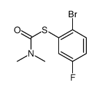 S-(2-bromo-5-fluorophenyl) N,N-dimethylcarbamothioate Structure