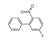 4-fluoro-1-nitro-2-phenylbenzene结构式