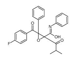 3-(4-Fluorobenzoyl)-2-(2-methyl-1-oxopropyl)-N,3-diphenyloxiranecarboxamide Structure