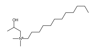 dodecyl-(2-hydroxypropyl)-dimethylazanium Structure