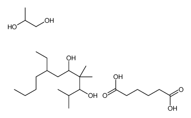 7-ethyl-2,4,4-trimethylundecane-3,5-diol,hexanedioic acid,propane-1,2-diol结构式