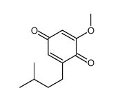 2-Isopentyl-6-methoxy-2,5-cyclohexadiene-1,4-dione Structure