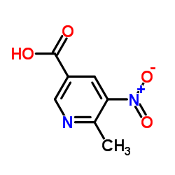 6-Methyl-5-nitronicotinic acid structure