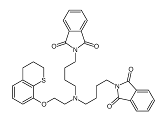 2-[4-[2-(3,4-dihydro-2H-thiochromen-8-yloxy)ethyl-[4-(1,3-dioxoisoindol-2-yl)butyl]amino]butyl]isoindole-1,3-dione结构式