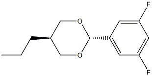 trans-2-(3,5-Difluorophenyl)-5-propyl-1,3-dioxane Structure