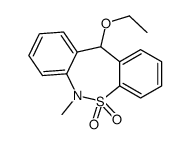 Dibenzo(c,f)(1,2)thiazepine, 6,11-dihydro-11-ethoxy-6-methyl-, 5,5-dio xide structure