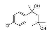 2-(4-chlorophenyl)-4-methylpentane-2,4-diol结构式