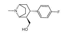 (1R,2R,3S)-2-hydroxymethyl-3-(4-fluorophenyl)tropane结构式