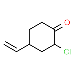Cyclohexanone,2-chloro-4-ethenyl- Structure
